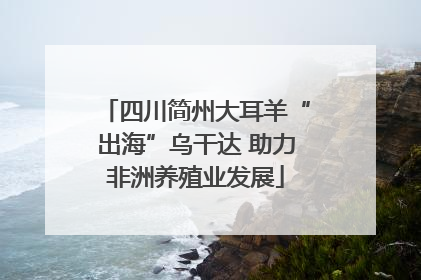 四川简州大耳羊“出海”乌干达 助力非洲养殖业发展