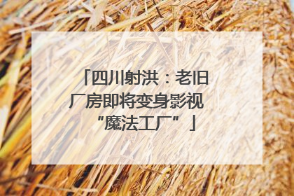 四川射洪：老旧厂房即将变身影视“魔法工厂”