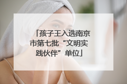 孩子王入选南京市第七批“文明实践伙伴”单位