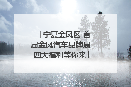 宁夏金凤区 首届金凤汽车品牌展四大福利等你来