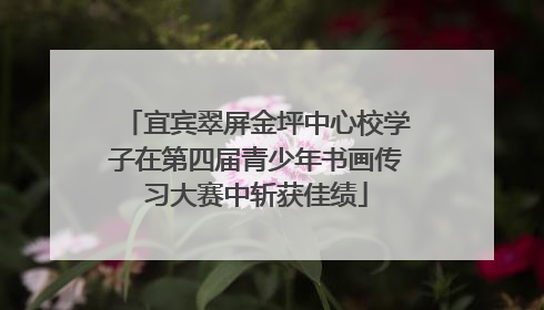 宜宾翠屏金坪中心校学子在第四届青少年书画传习大赛中斩获佳绩