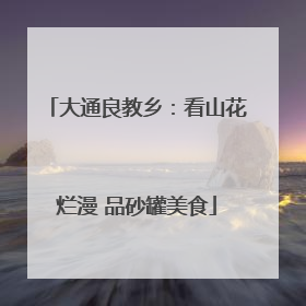 大通良教乡：看山花烂漫 品砂罐美食