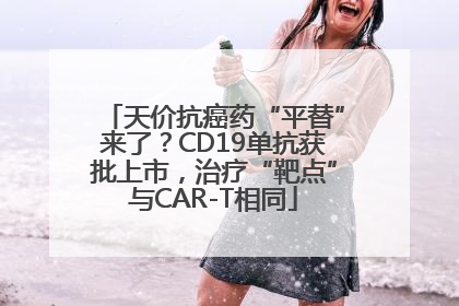天价抗癌药“平替”来了？CD19单抗获批上市，治疗“靶点”与CAR-T相同
