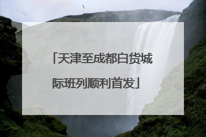 天津至成都白货城际班列顺利首发