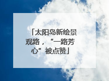 太阳岛新绘景观路，“一路芳心”被点赞