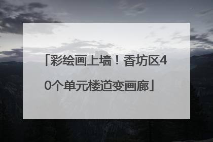 彩绘画上墙！香坊区40个单元楼道变画廊