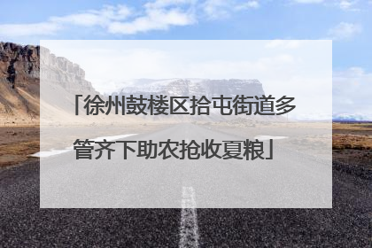 徐州鼓楼区拾屯街道多管齐下助农抢收夏粮