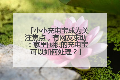 小小充电宝成为关注焦点，有网友求助：家里囤积的充电宝可以如何处理？