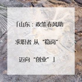 山东：政策春风助求职者 从“稳岗”迈向“创业”