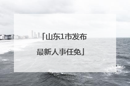 山东1市发布最新人事任免