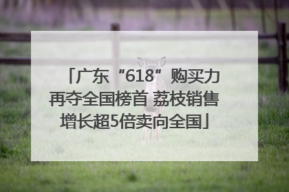 广东“618”购买力再夺全国榜首 荔枝销售增长超5倍卖向全国
