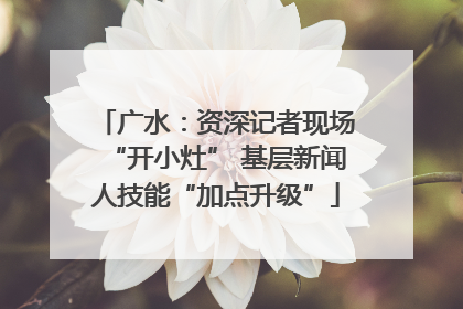 广水：资深记者现场“开小灶” 基层新闻人技能“加点升级”