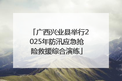 广西兴业县举行2025年防汛应急抢险救援综合演练