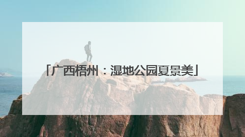 广西梧州：湿地公园夏景美
