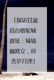 探访甘肃高台骆驼城遗址：城墙巍然立，房舍岁月湮