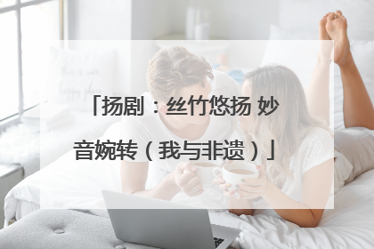 扬剧：丝竹悠扬 妙音婉转（我与非遗）