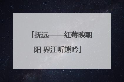 抚远——红莓映朝阳 界江听熊吟