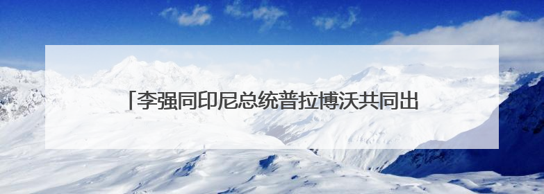 李强同印尼总统普拉博沃共同出席中国－印尼工商界晚宴并致辞