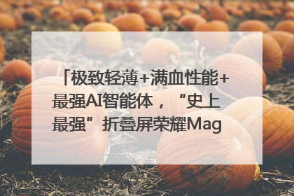 极致轻薄+满血性能+最强AI智能体，“史上最强”折叠屏荣耀Magic V5发布