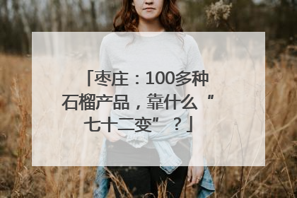 枣庄：100多种石榴产品，靠什么“七十二变”？