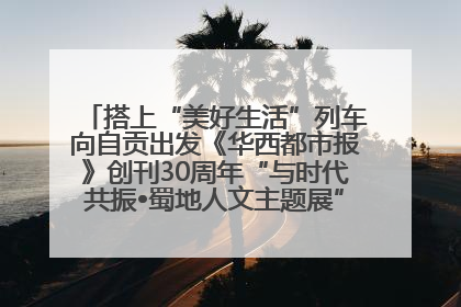 搭上“美好生活”列车向自贡出发《华西都市报》创刊30周年“与时代共振•蜀地人文主题展”5月30日开展丨美好生活有“盐”味