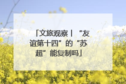 文旅观察丨“友谊第十四”的“苏超”能复制吗