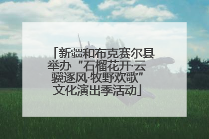 新疆和布克赛尔县举办“石榴花开·云骥逐风·牧野欢歌”文化演出季活动