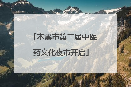 本溪市第二届中医药文化夜市开启