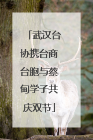 武汉台协携台商台胞与蔡甸学子共庆双节