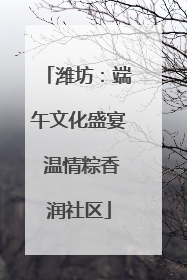 潍坊：端午文化盛宴 温情粽香润社区