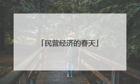 民营经济的春天
