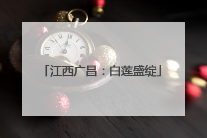江西广昌：白莲盛绽