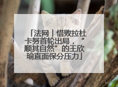 法网︱惜败拉杜卡努首轮出局，“顺其自然”的王欣瑜直面保分压力