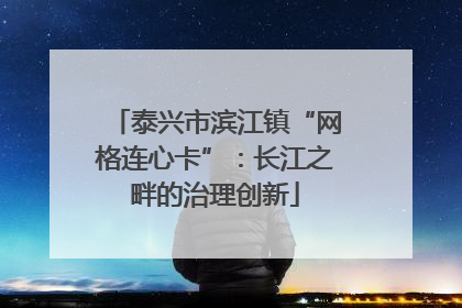 泰兴市滨江镇“网格连心卡”：长江之畔的治理创新