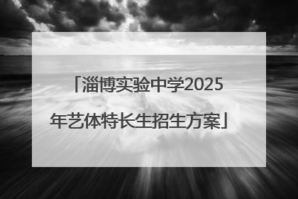 淄博实验中学2025年艺体特长生招生方案