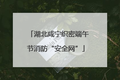 湖北咸宁织密端午节消防“安全网”