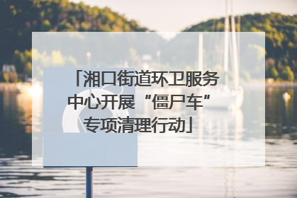 湘口街道环卫服务中心开展“僵尸车”专项清理行动
