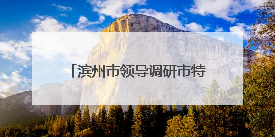 滨州市领导调研市特种设备检验研究院