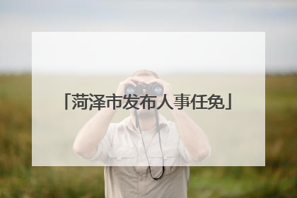 菏泽市发布人事任免