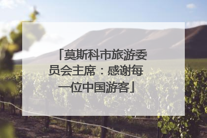 莫斯科市旅游委员会主席：感谢每一位中国游客