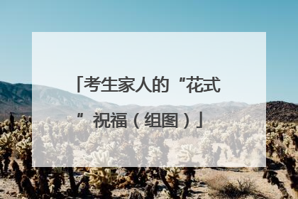 考生家人的“花式”祝福（组图）