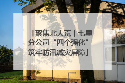 聚焦北大荒｜七星分公司“四个强化”筑牢防汛减灾屏障