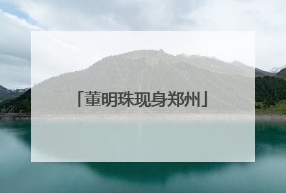 董明珠现身郑州