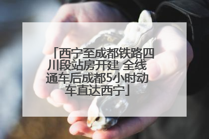 西宁至成都铁路四川段站房开建 全线通车后成都5小时动车直达西宁