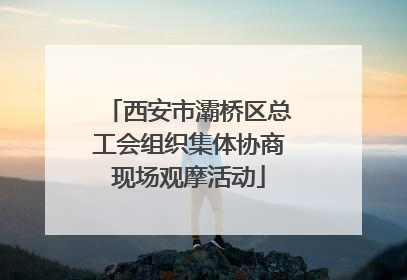 西安市灞桥区总工会组织集体协商现场观摩活动
