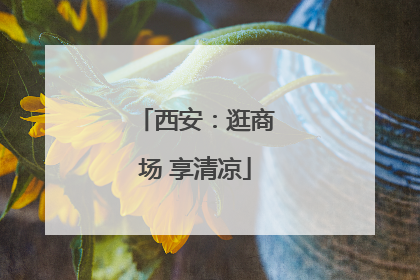 西安：逛商场 享清凉