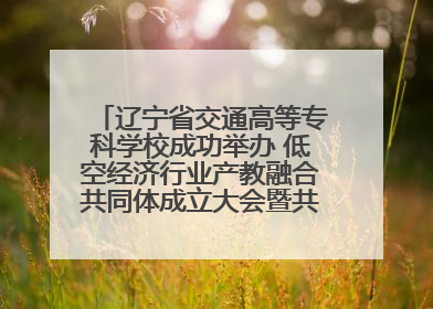 辽宁省交通高等专科学校成功举办 低空经济行业产教融合共同体成立大会暨共建低空经济产教融合新生态论坛