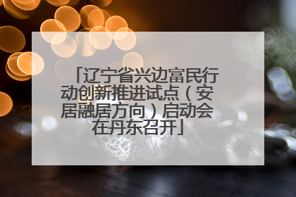 辽宁省兴边富民行动创新推进试点（安居融居方向）启动会在丹东召开