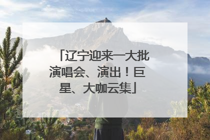 辽宁迎来一大批演唱会、演出！巨星、大咖云集
