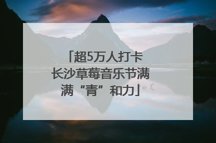 超5万人打卡 长沙草莓音乐节满满“青”和力